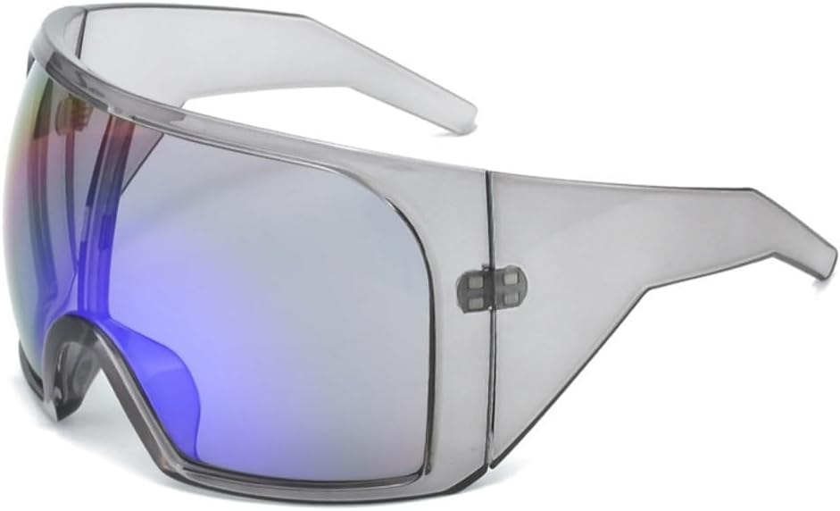 

Большие солнцезащитные очки в стиле панк с маской, спортивные солнцезащитные очки для женщин и мужчин, ретро-очки-щитки, цельные солнцезащитные очки generic, 9701c6grayblue