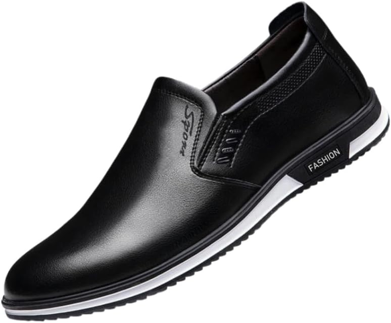 

Мужские лоферы большого размера - - цельный дизайн - подходят для деловой и официальной одежды - для работы Clolinde, черный