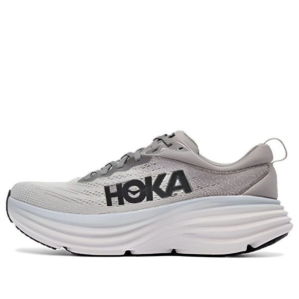 

Кроссовки bondi 8 4e x-wide 'shark grey' Hoka One One, серый