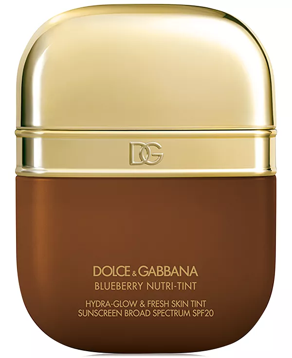 Черничный питательный тональный крем spf 20, 1 унция. Dolce&Gabbana, 35w deep - bronze warm undertones