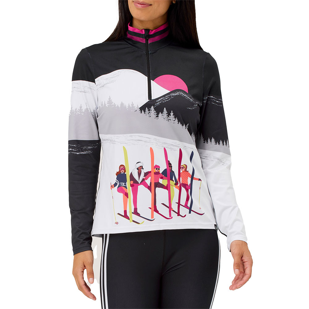 

Куртка-поло Krimson Klover Amiche с застежкой-молнией на четверть длины (женская), Black