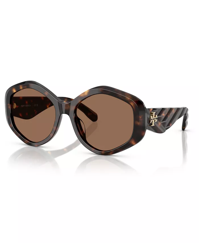 

Женские большие солнцезащитные очки, TY7217U Tory Burch, коричневый