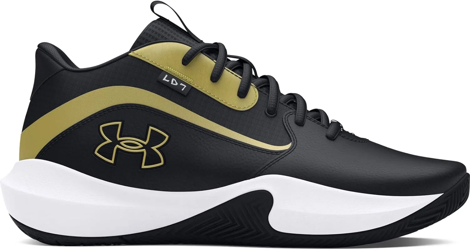 Баскетбольные кроссовки Under Armour GS Lockdown 7 (европейская версия), Black Metallic Gold