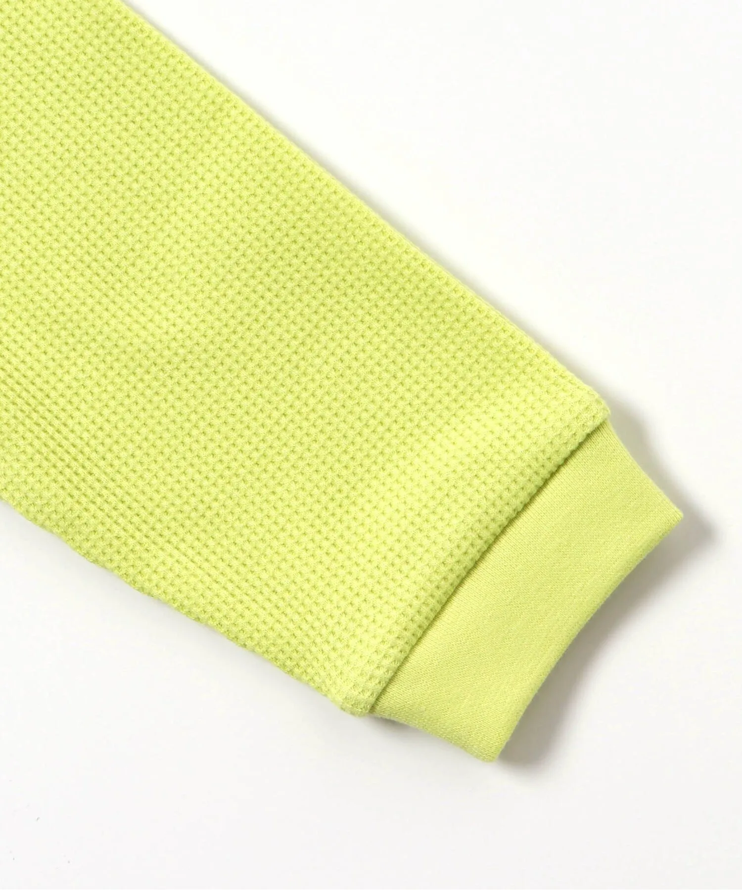 Длинная футболка DAISUKI с вафельным рисунком BREEZE, Lime — фото 4