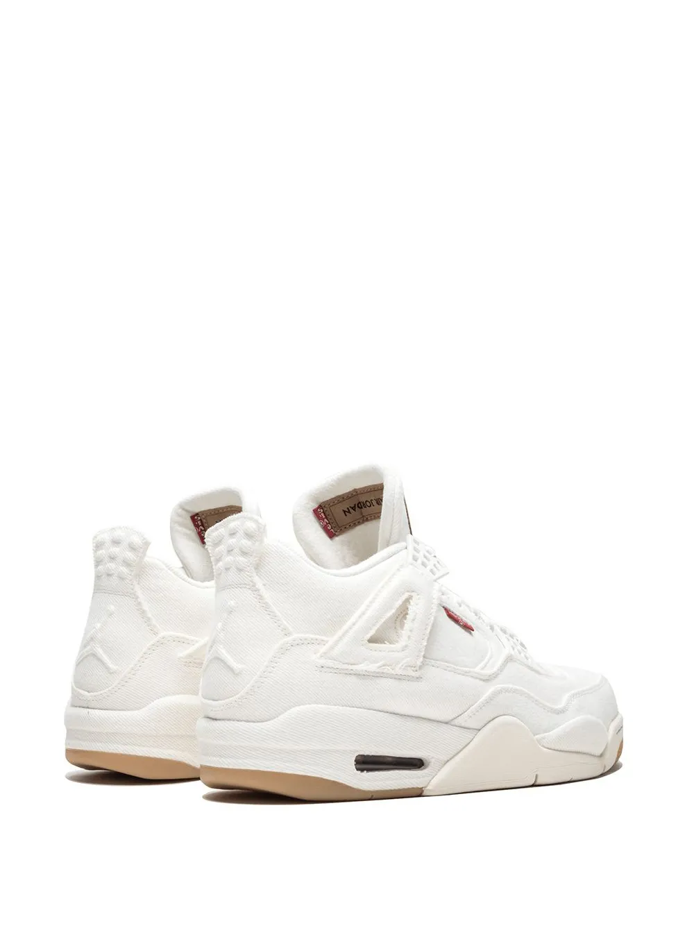 Кроссовки Air Jordan 4 Retro, белый — фото 3