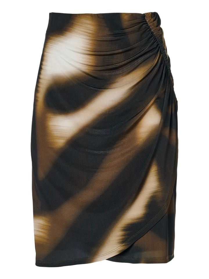 

Юбка с принтом Avery, оливково-зеленая / многоцветная Mart Visser