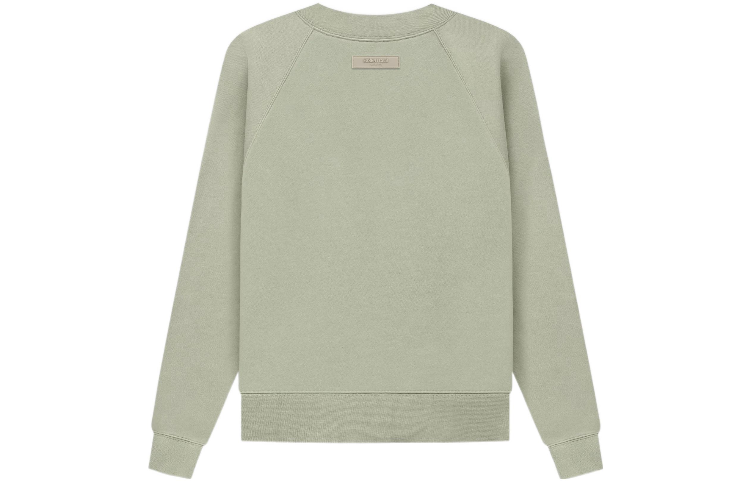 Классический свитшот с круглым вырезом Fear Of God Essentials, серый/зеленый — фото 4