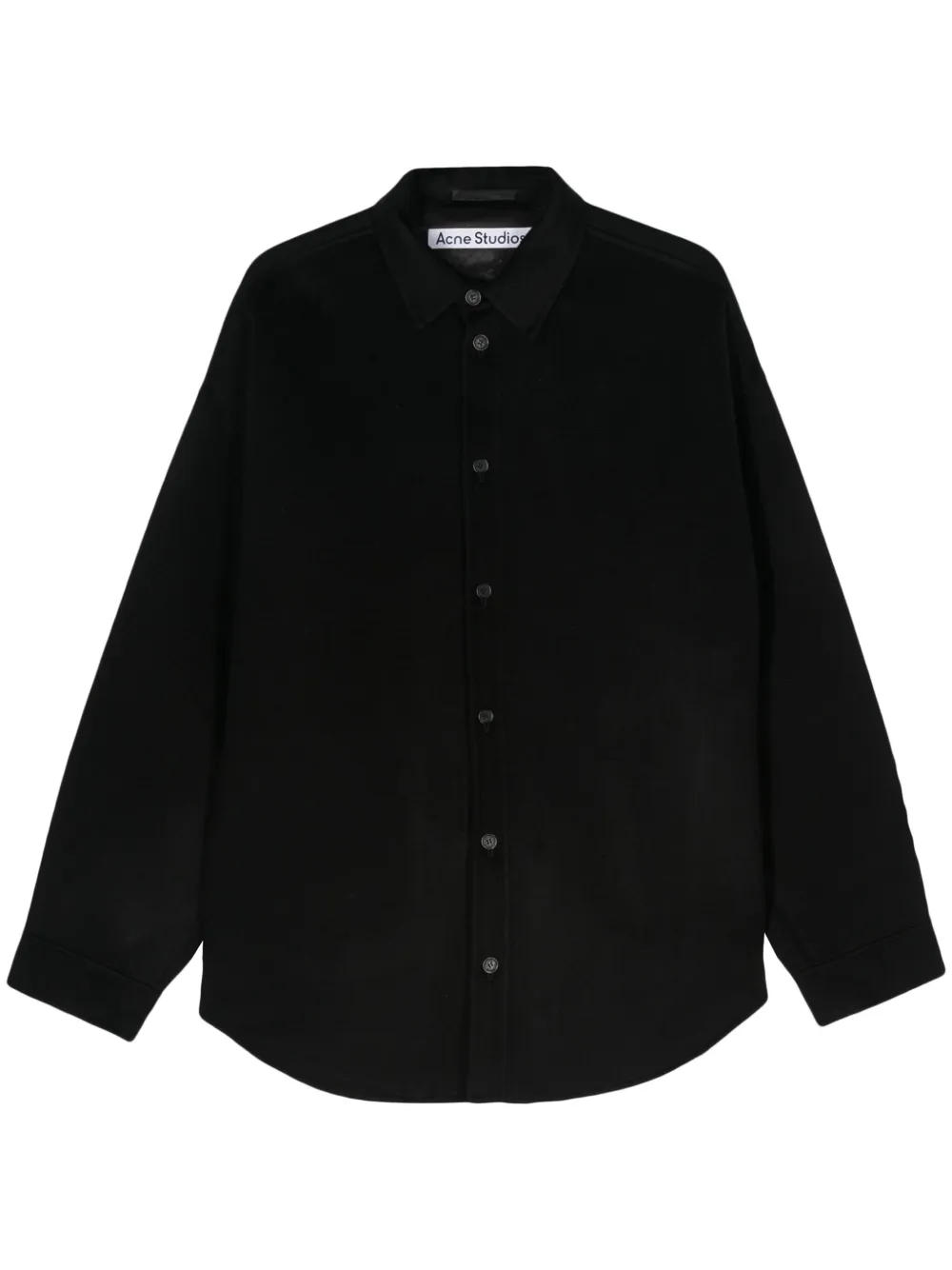 

Шерстяное пальто Acne Studios, черный