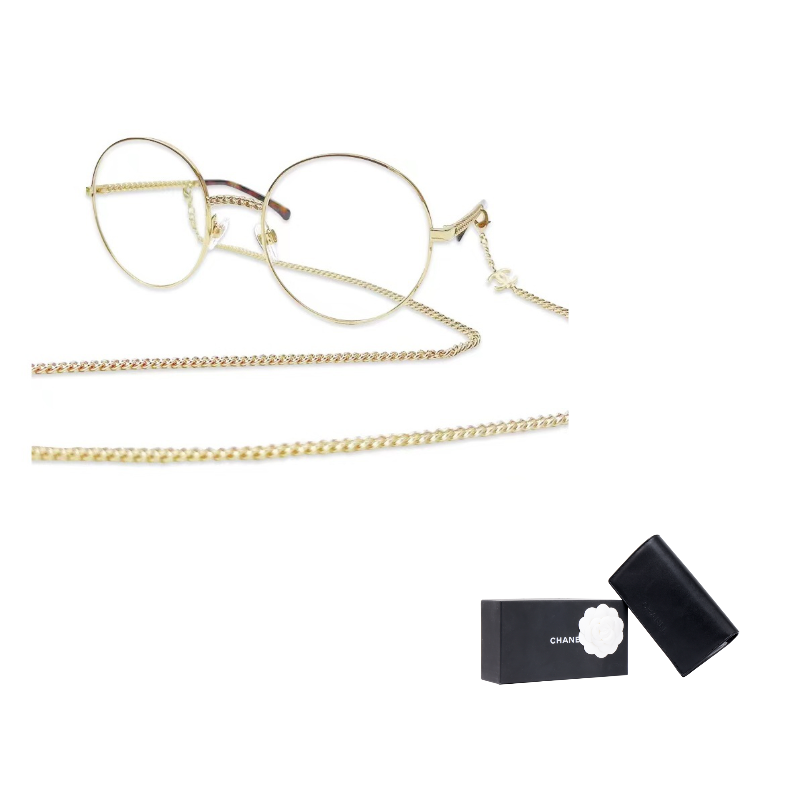 

CHANEL Спортивная оправа для очков женская, Gold C395