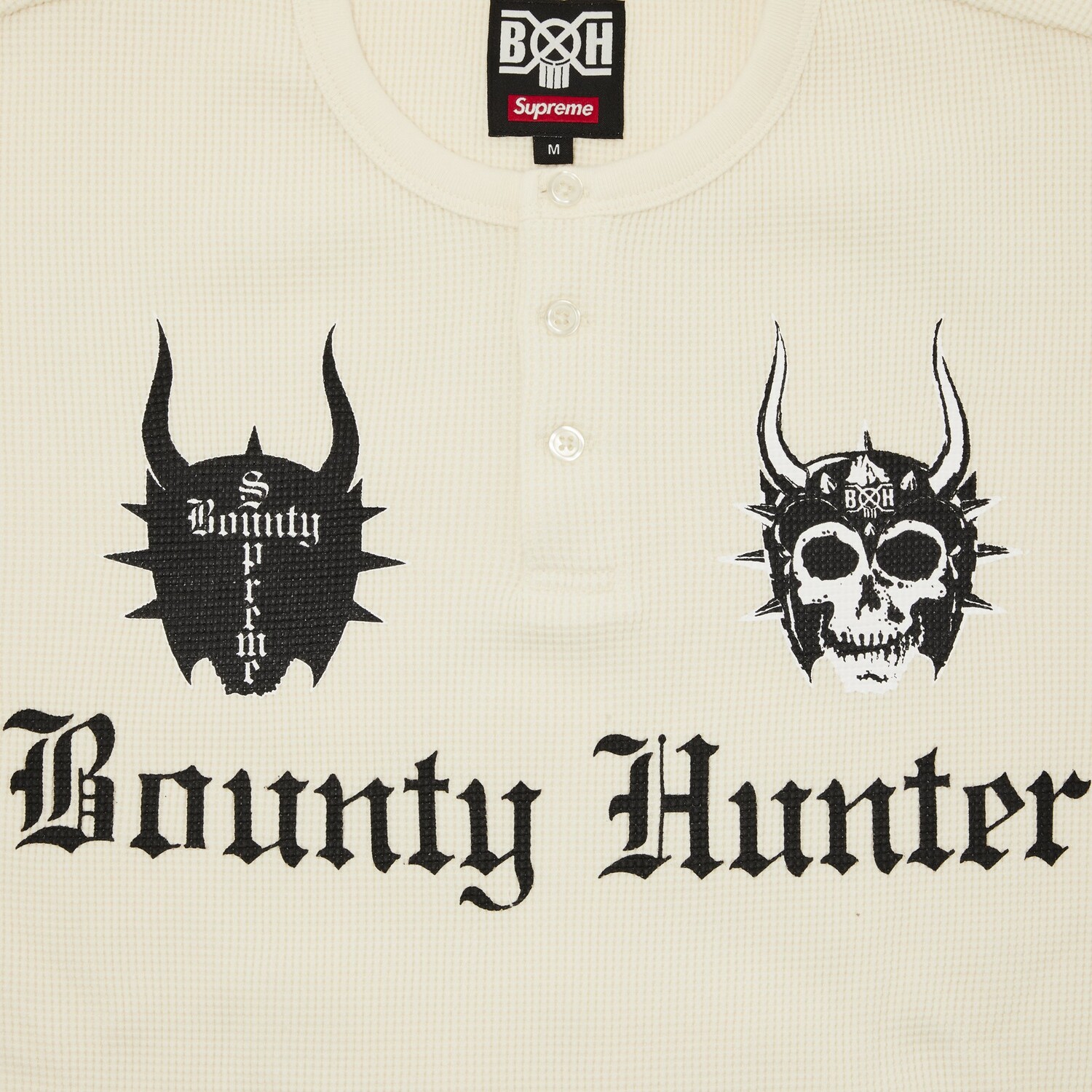 Термальный топ Henley с длинными рукавами Supreme x Bounty Hunter, цвет Натуральный — фото 3
