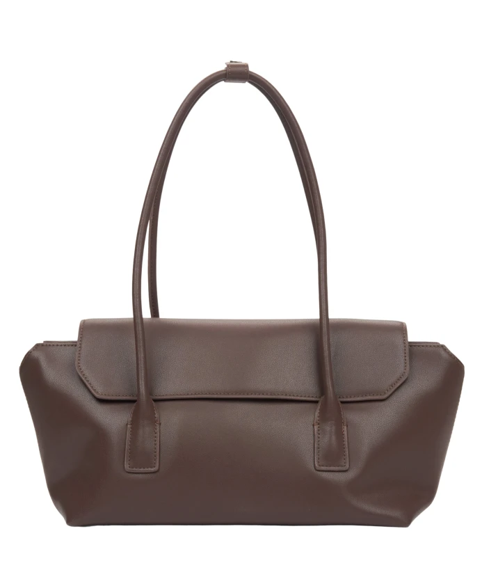 

Кожаная сумка через плечо из седельной кожи с длинными ручками. Estro, коричневый