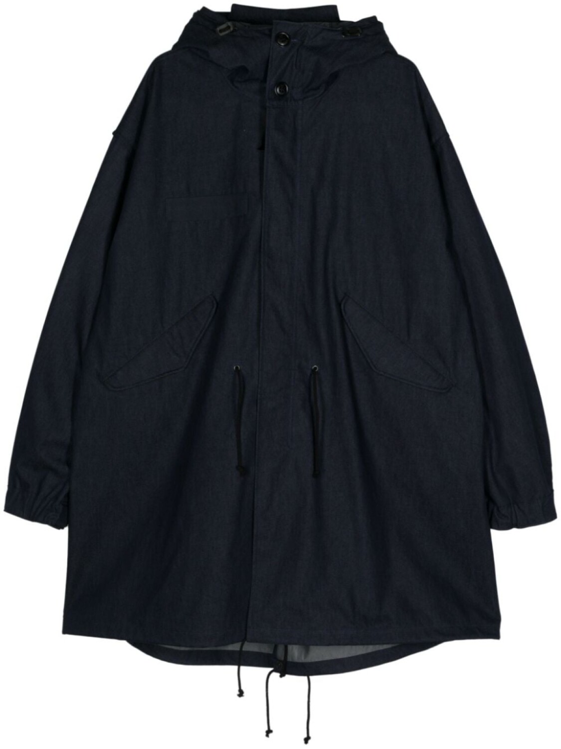 

Junya Watanabe MAN плащ из коллаборации с C.P Company, синий