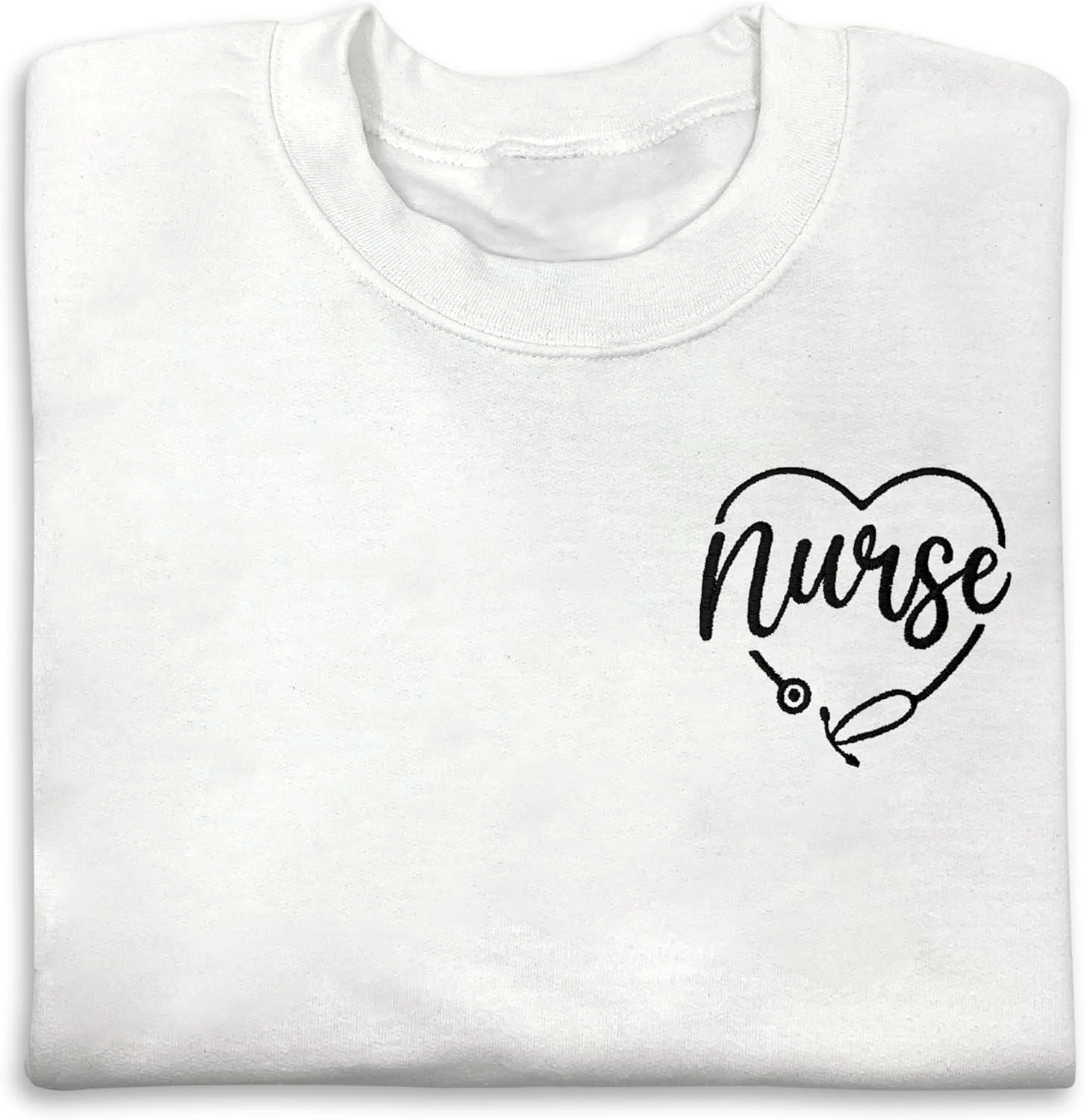 

Толстовка NACRE APPAREL для медсестры с принтом стетоскопа и сердца