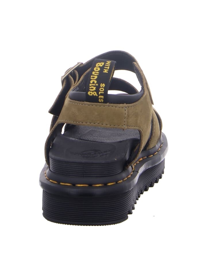 Сандалии на плоской подошве Dr Martens Plateau Sandaletten, оливковый — фото 4