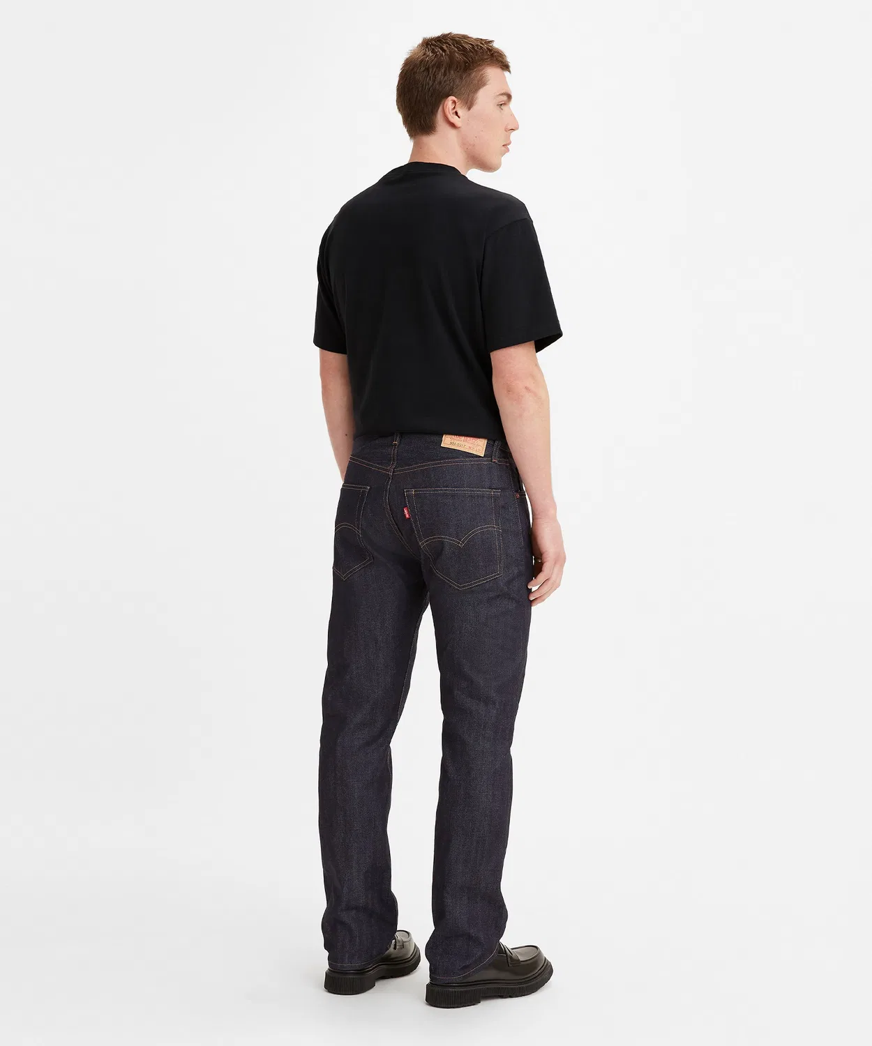 Джинсы винтажные slim fit Levi's Vintage Clothing 505 1967, дарк индиго — фото 4