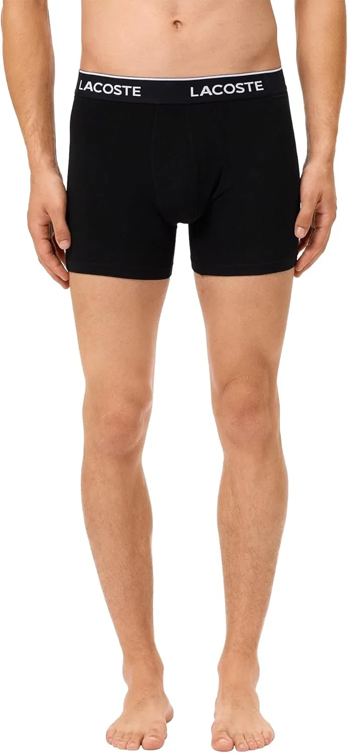 Трусы Lacoste Black With Black Waistbands — фото 4