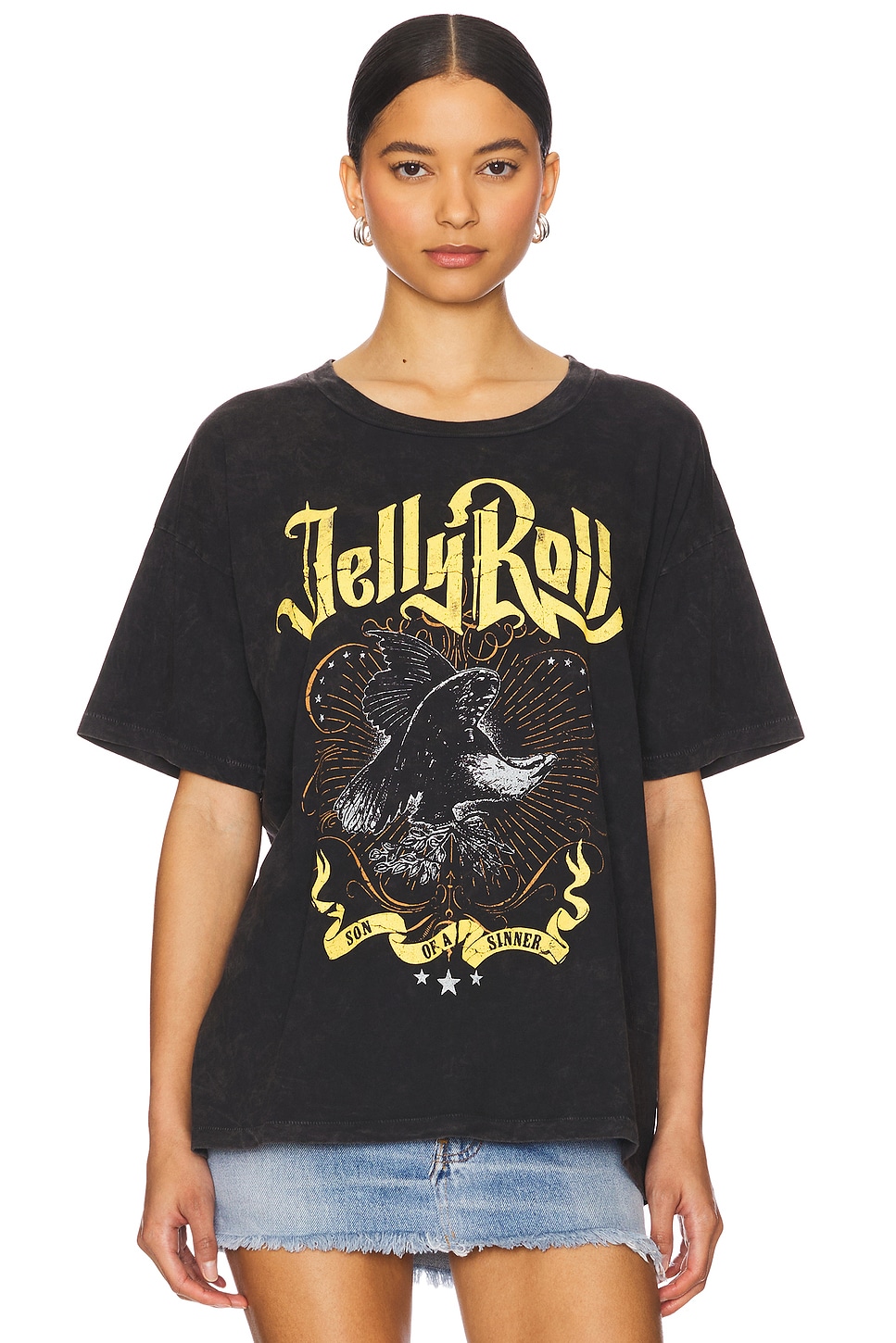 

Футболка Jelly roll "Сын грешника", reactive black acid