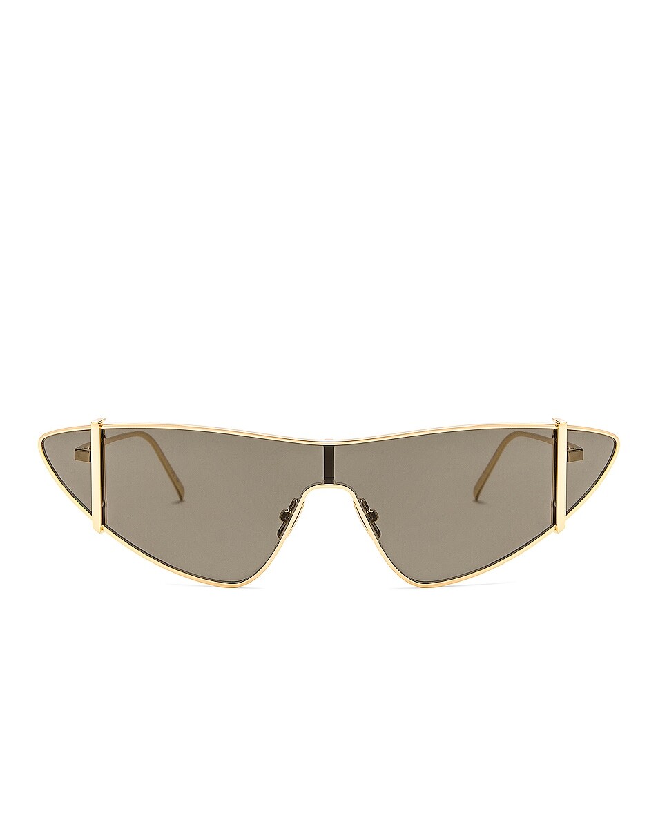 

Солнцезащитные очки Saint Laurent Cat Eye, золотой