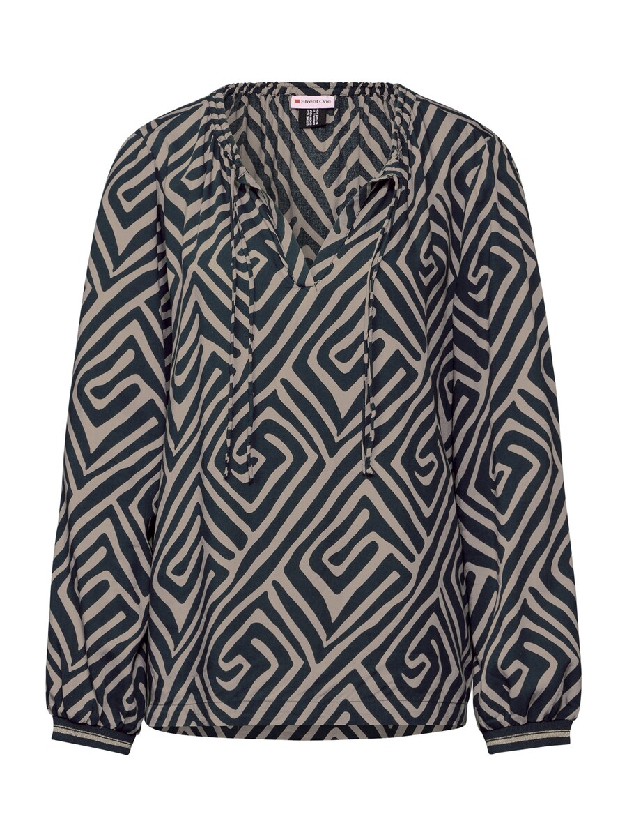 

Блузка STREET ONE, цвет Khaki/Black