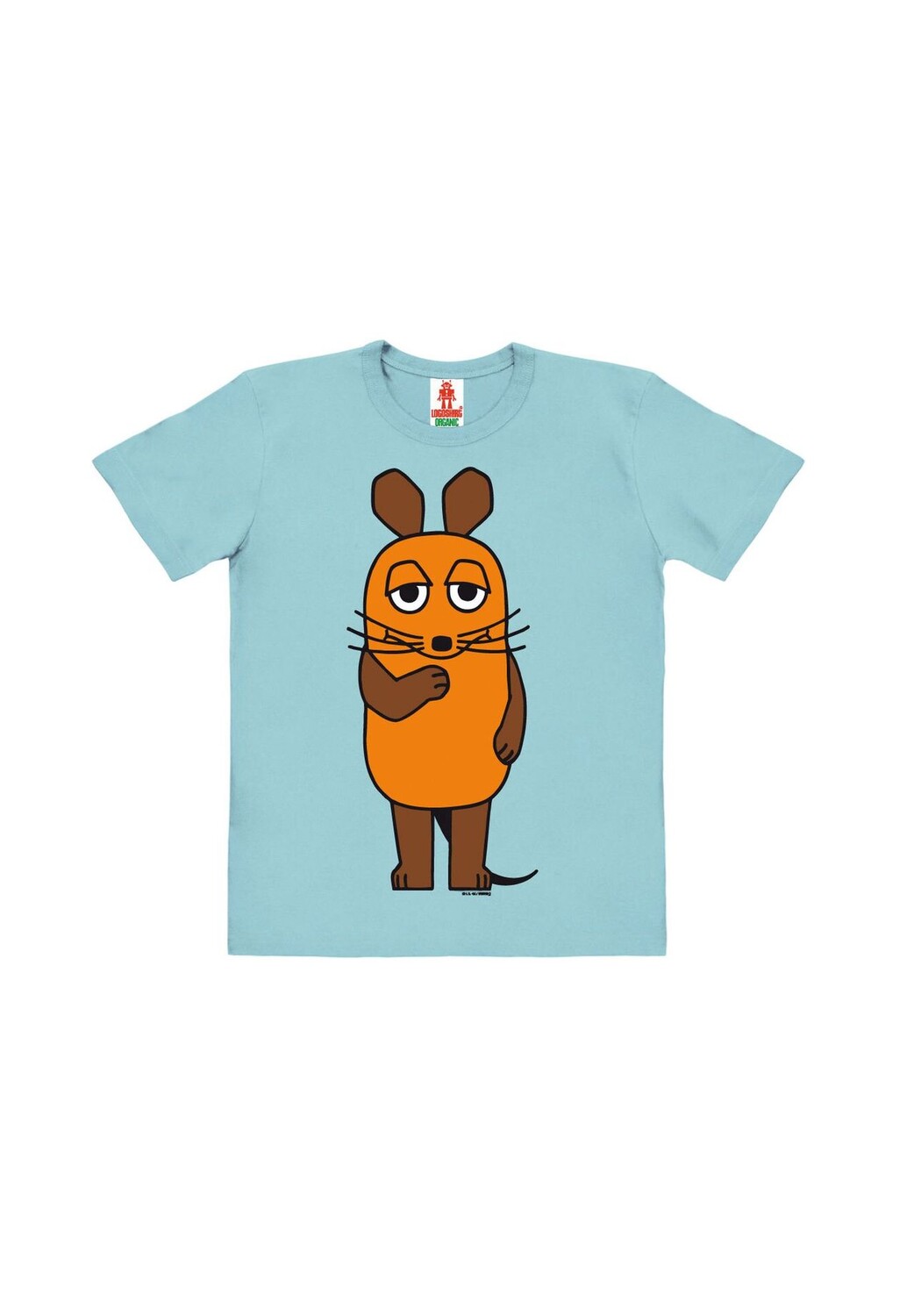 

Футболка Organic Kids Шоу с Мышкой - Мышь LOGOSHIRT, светло-голубой