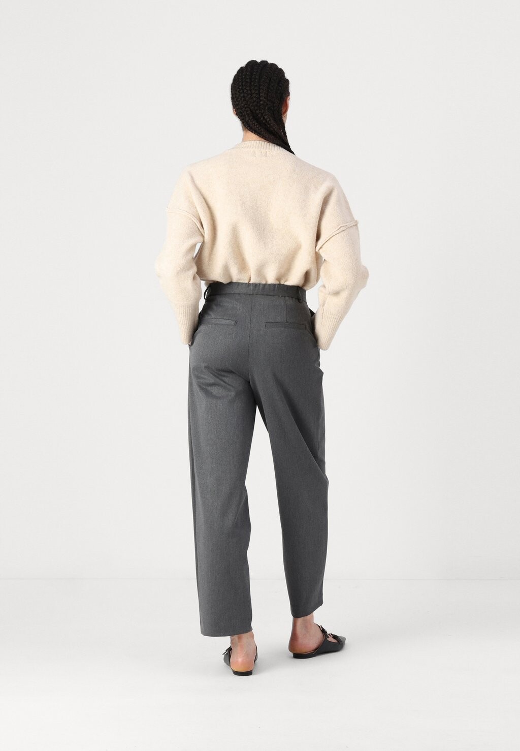 

Брюки SLFPIYA PANT Selected Femme, темно-серый