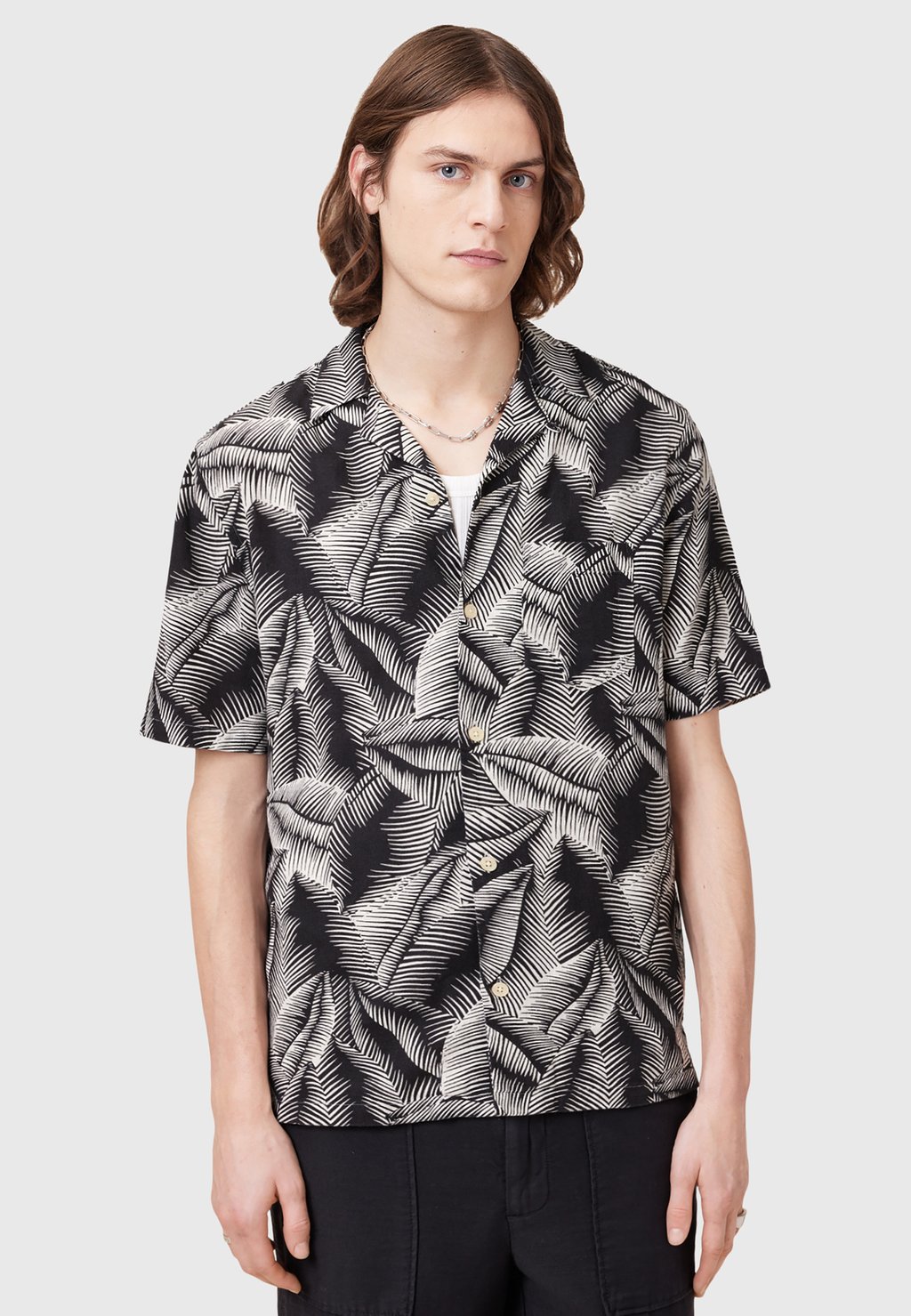 

Рубашка AllSaints, серый