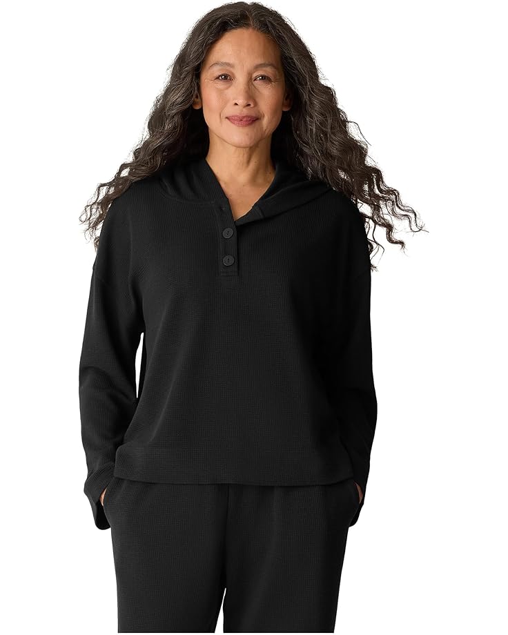 

Женский худи Eileen Fisher Waffle Doubleknit, Black