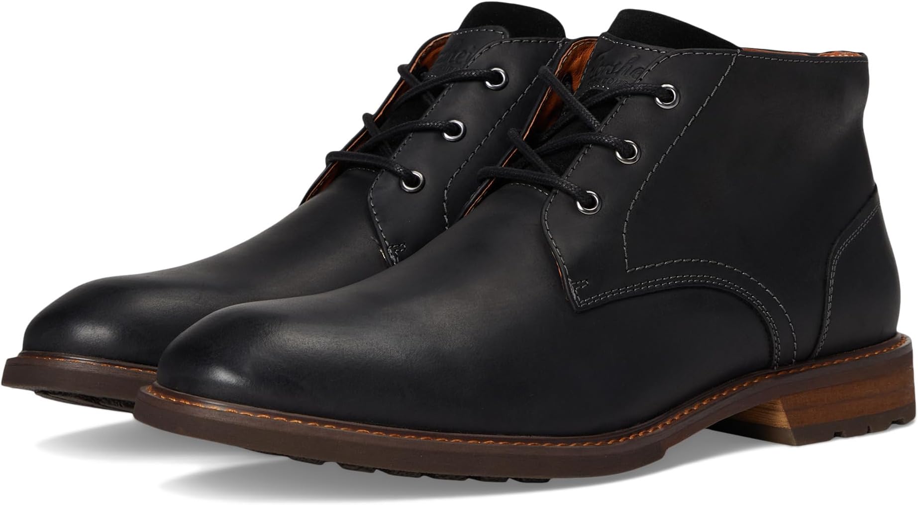 

Ботинки Florsheim Lodge Plain Toe 3-eye Chukka Boots, цвет Black Crazy Horse