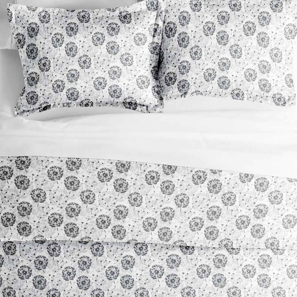 

Пододеяльник Urban Loft's из 3 предметов с рисунком сада и фермерского дома с накладками, цвет Make A Wish Light Gray