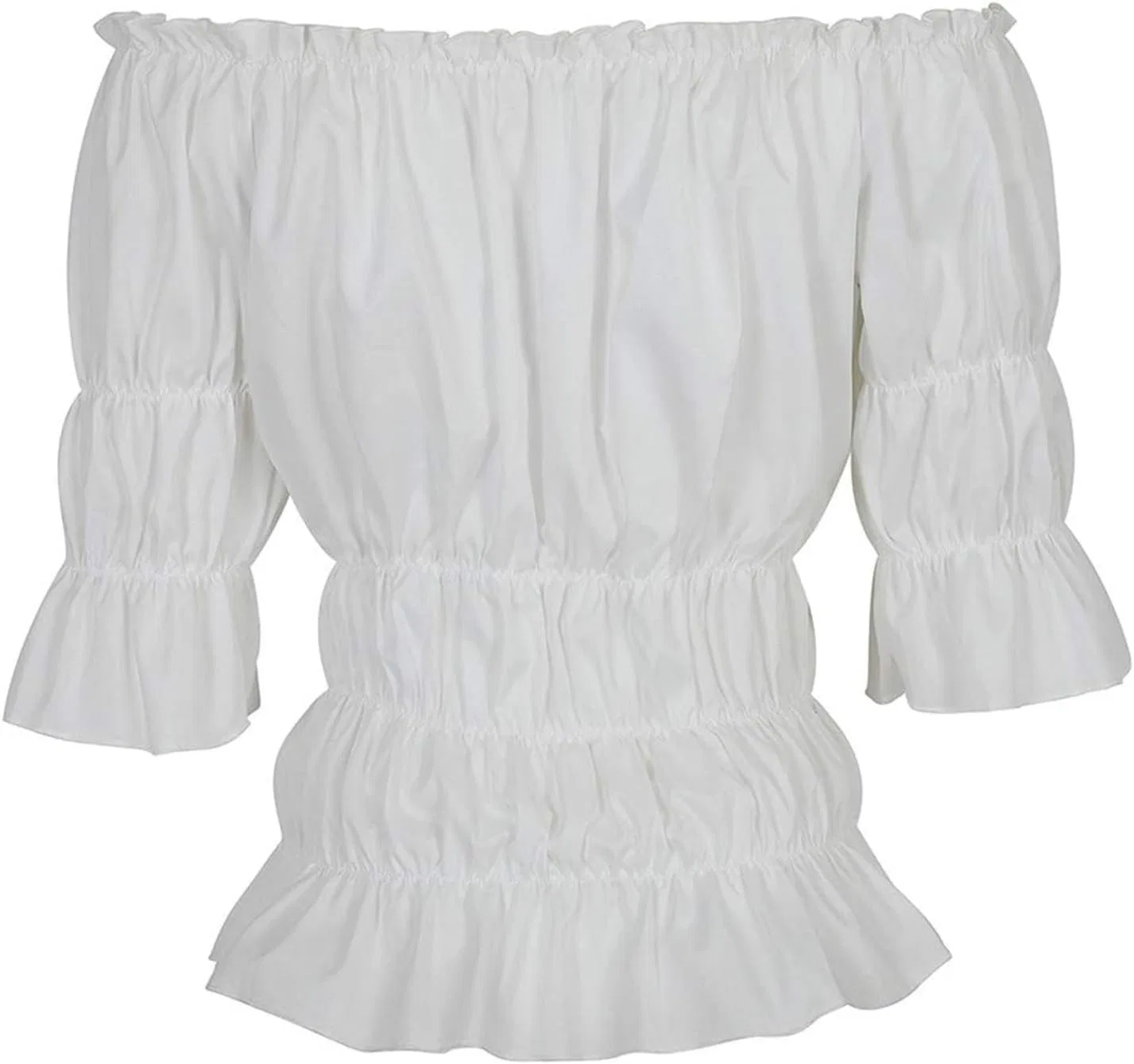 Блуза женская с коротким рукавом Off Shoulder, бренд, белый