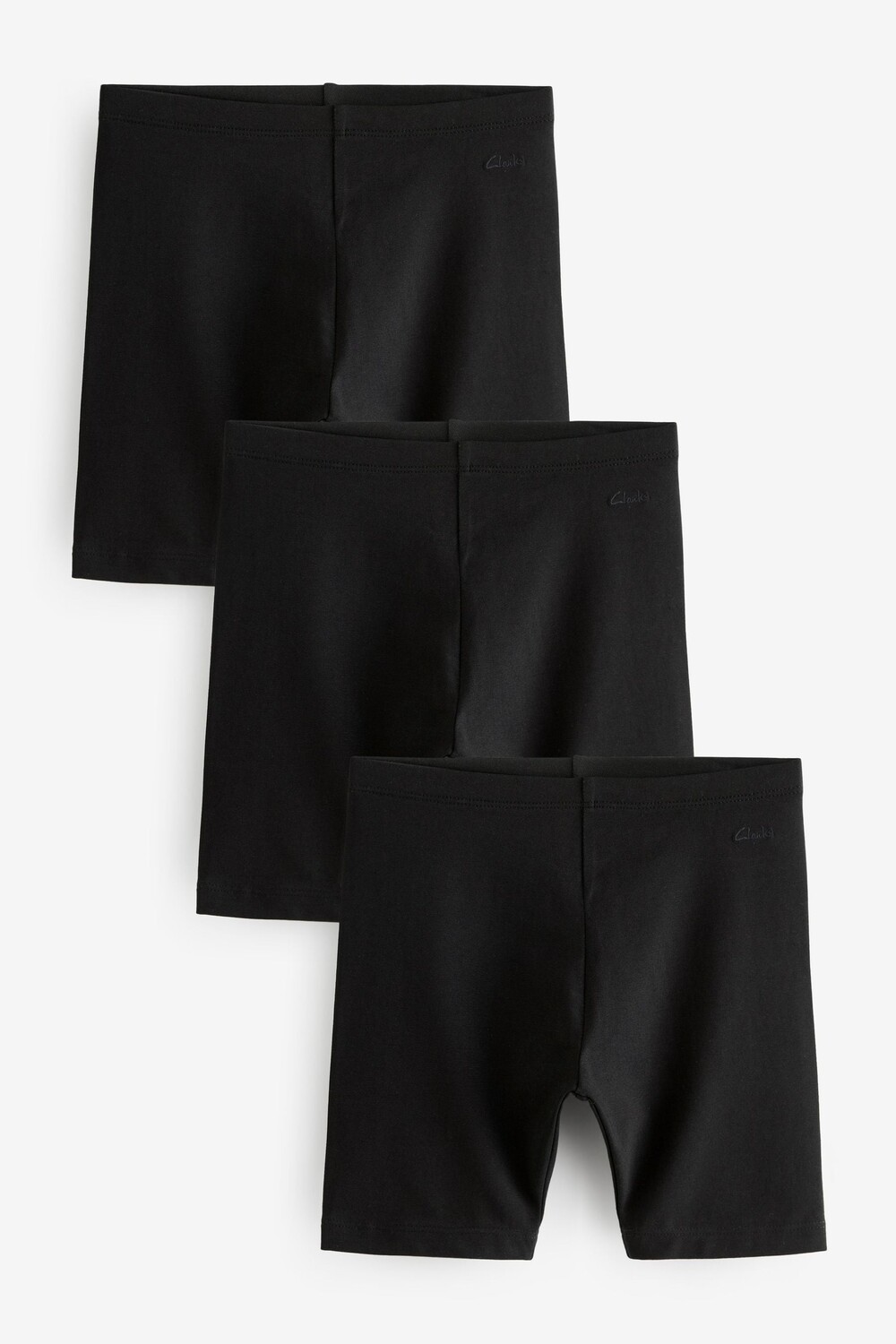 

Школьные велосипедки из джерси 3 пары Clarks, черный