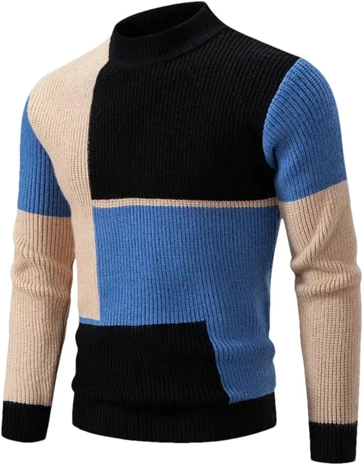 

Повседневный свитер с длинным рукавом и круглым вырезом