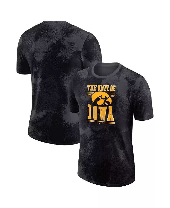 

Мужская антрацитовая футболка Iowa Hawkeyes Team Stack Nike