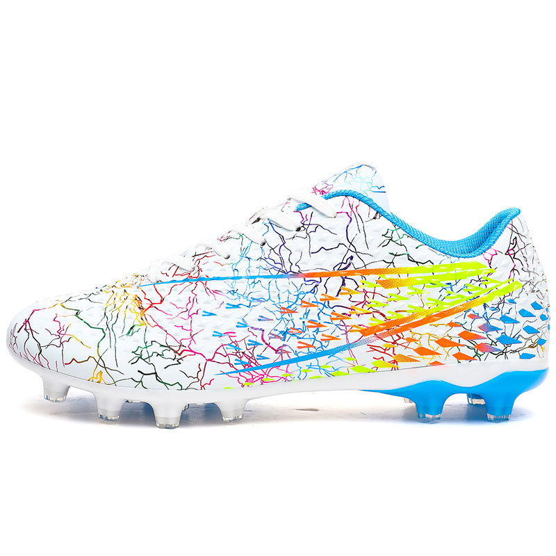 

TOMAY Антискользящие и износостойкие легкие футбольные бутсы мужские белые с длинными шипами, цвет White Long Stud