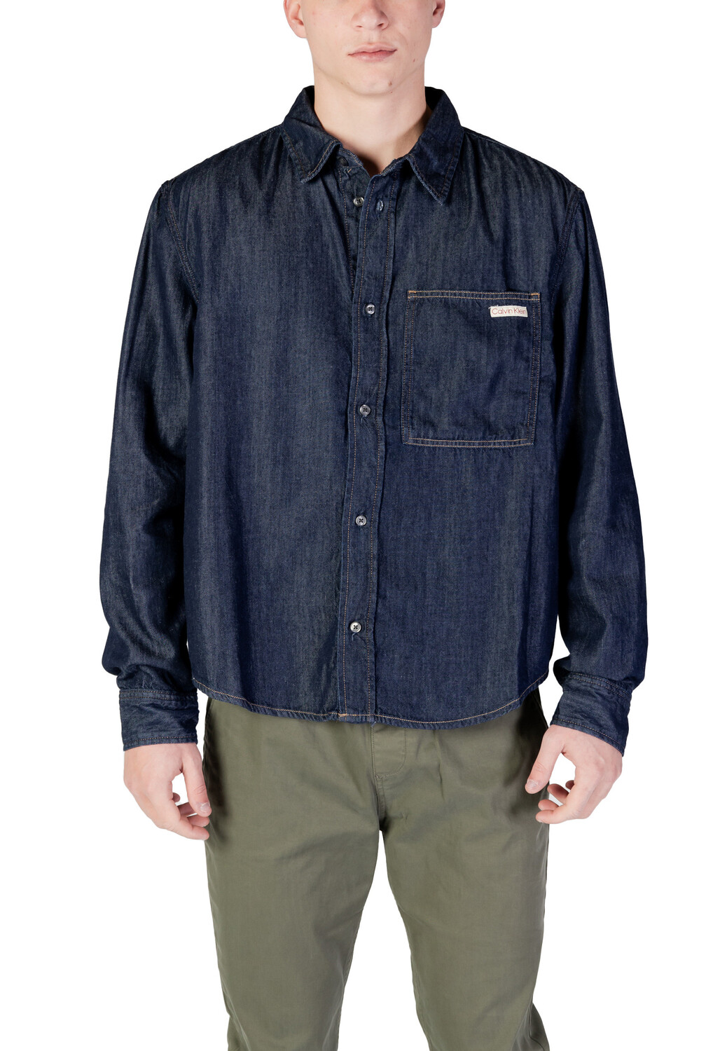 

Рубашка Calvin Klein Jeans джинсовая, синий
