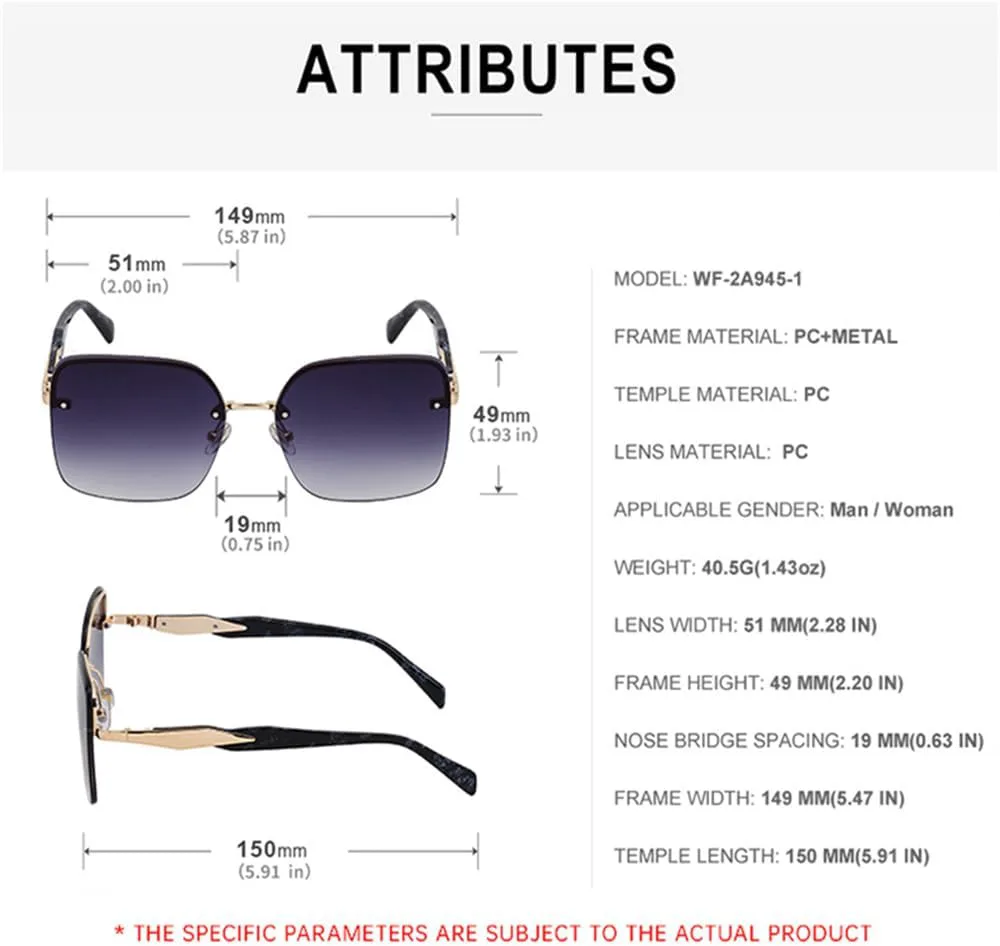 

Большие солнцезащитные очки без оправы для женщин и мужчин, винтажные солнцезащитные очки в крупной оправе, металлические очки UV400, m889 Generic, M-895