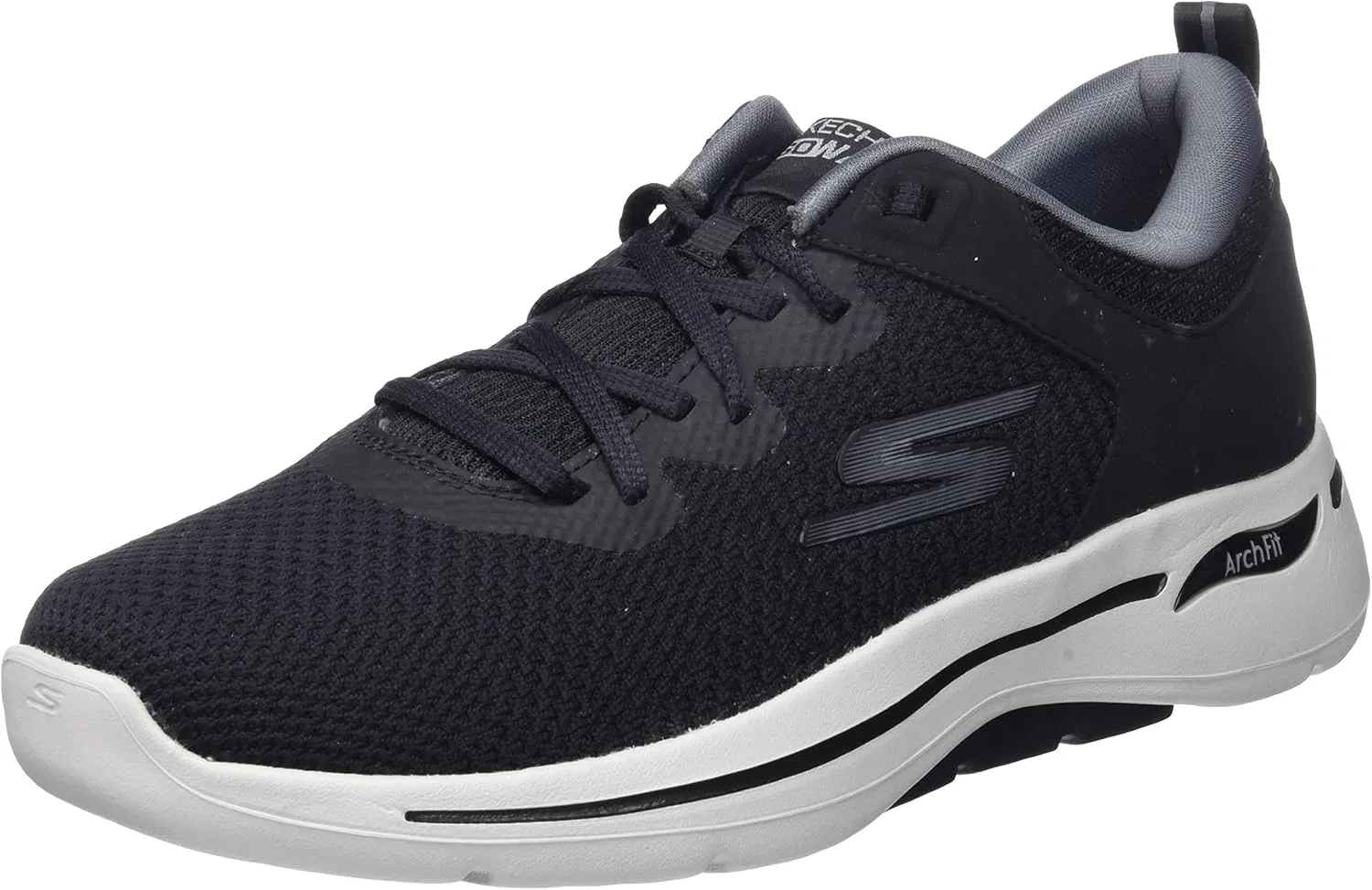 Мужские кроссовки Skechers 216254 Bkgy, Black Textile Black Leather Black Synthetic