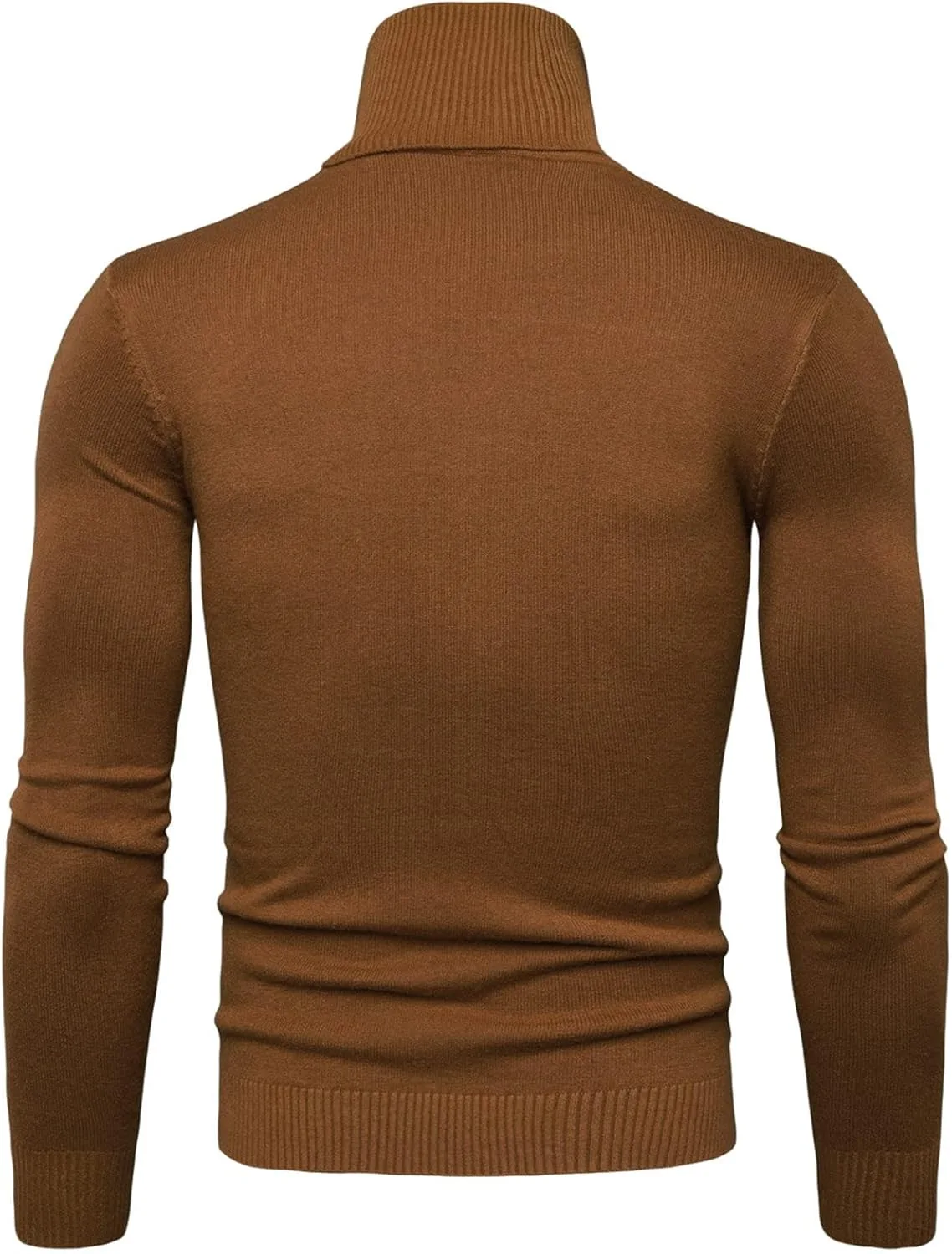 Шерстяной свитер мужской с длинным рукавом и воротником-стойкой, Slim Fit, легкий — фото 3