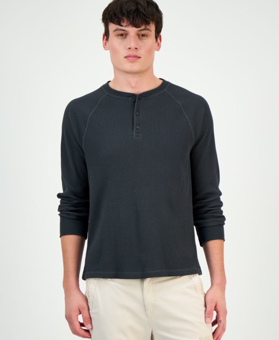 

Мужская терморубашка-поло из вафельной вязки Sun + Stone, Black Shadow, Черный, Мужская терморубашка-поло из вафельной вязки Sun + Stone, Black Shadow