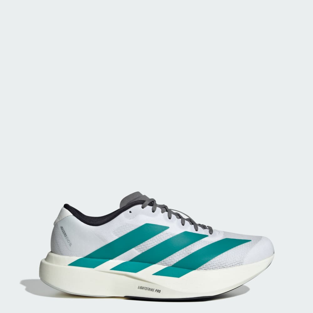 

Кроссовки Adidas Adizero EVO SL Shoes, цвет Cloud White/Pure Teal/Grey Four