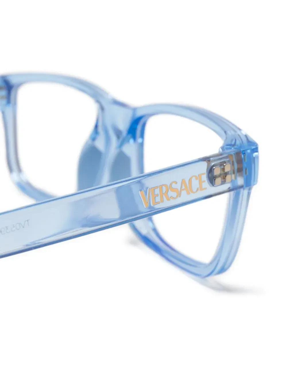 Очки в прямоугольной оправе Versace Kids, серый — фото 3