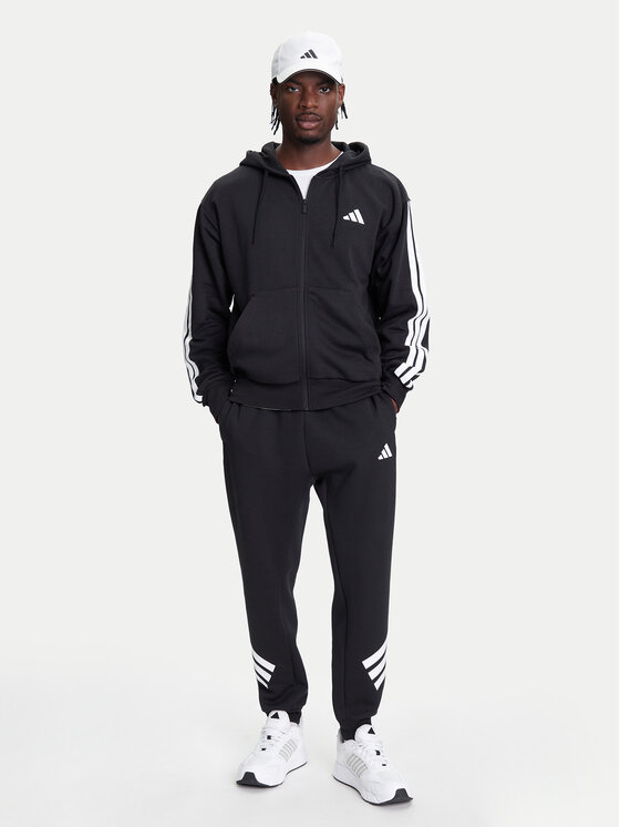 Толстовка обычного кроя Essentials 3-Stripes JD1870 Adidas, черный — фото 2