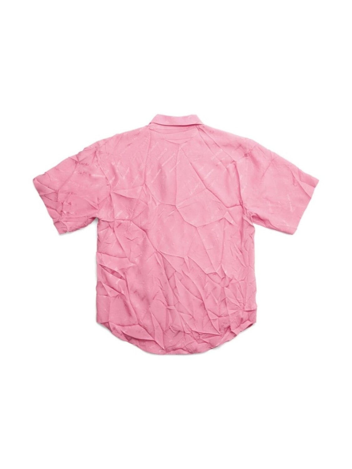 

Balenciaga шелковая рубашка с жатым эффектом, розовый