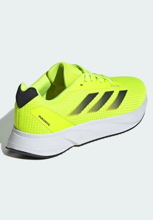 Кроссовки для бега по шоссе Adidas Performance Duramo sl m, лимонно-желтый, черный, серебристый — фото 4