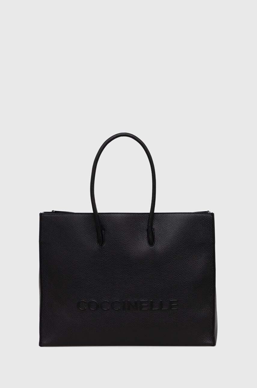 

Кожаная сумочка Coccinelle, черный