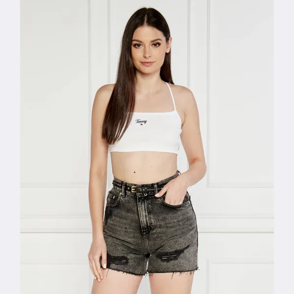 Облегающий топ Tommy Hilfiger, белый — фото 2