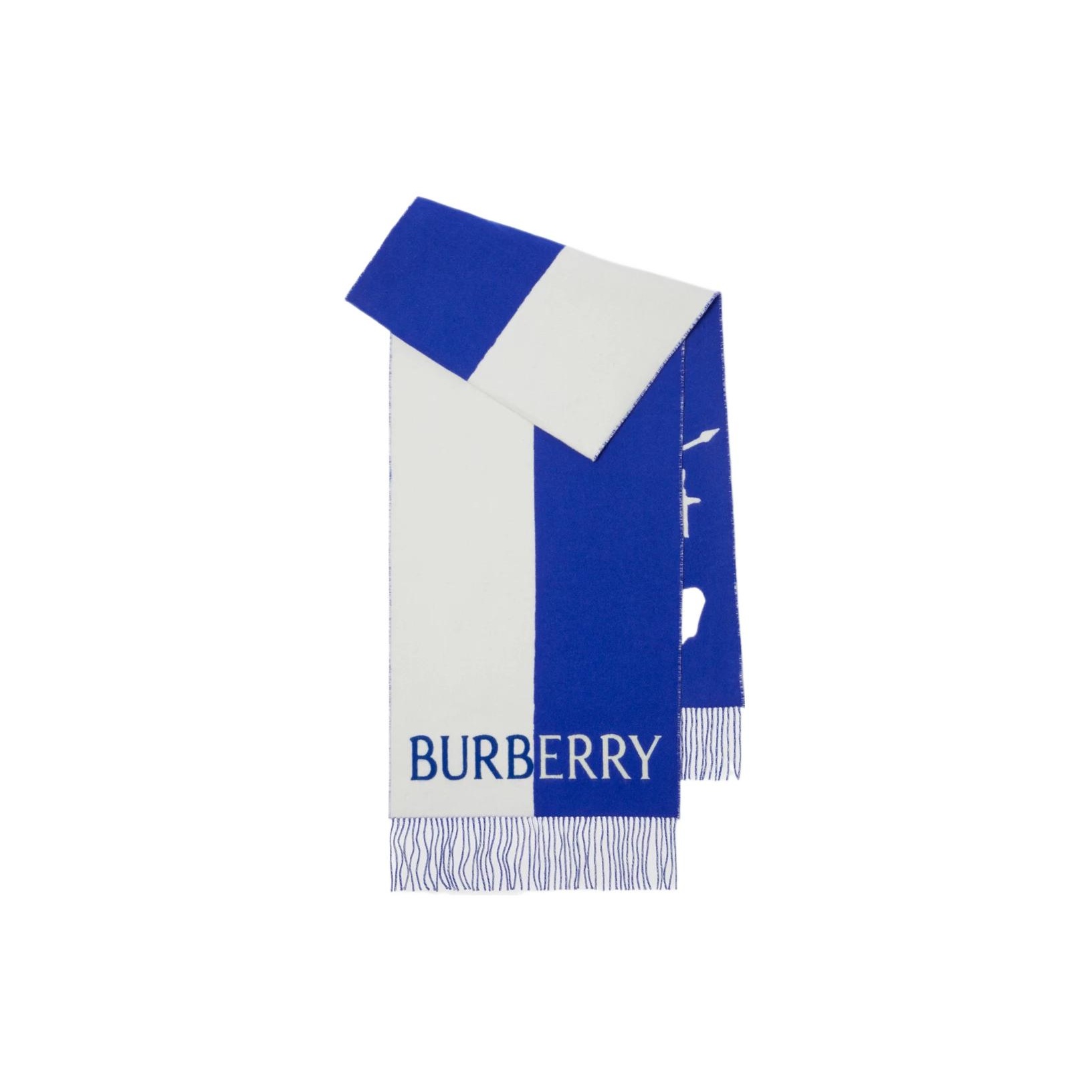 

Burberry Шерстяной шарф для верховой езды, Knight Blue