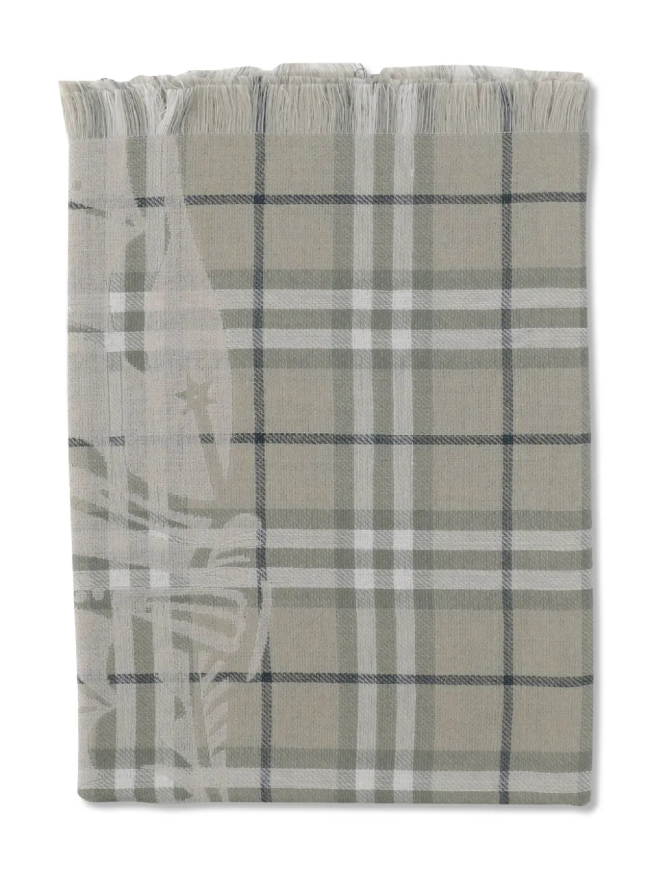 

Клетчатый шарф Burberry, нейтральный
