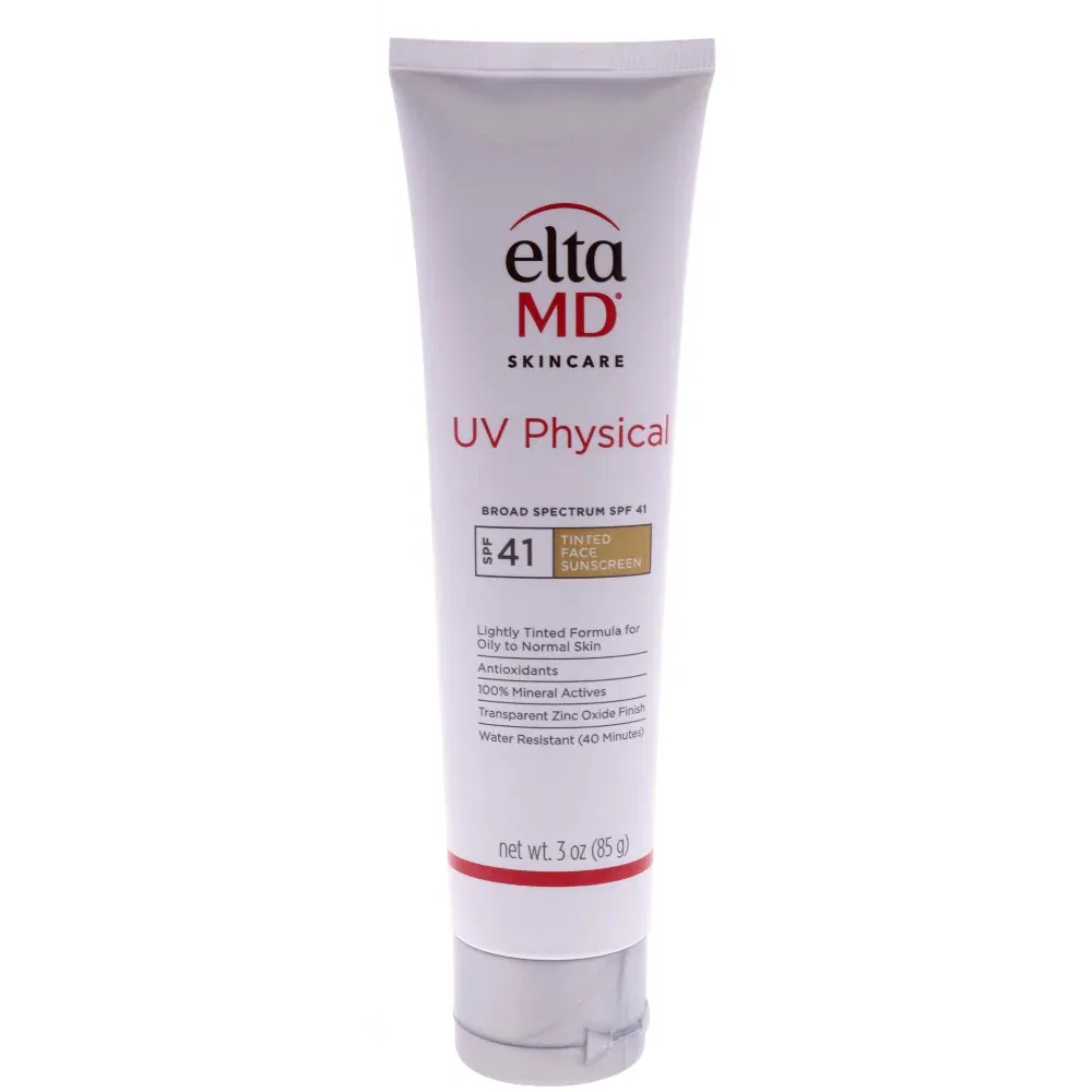 Солнцезащитный крем EltaMD с физическим УФ-защитным фактором SPF 41, подходит для мужчин и женщин, 85 мл (3 унции), Clear/Transparent — фото 2