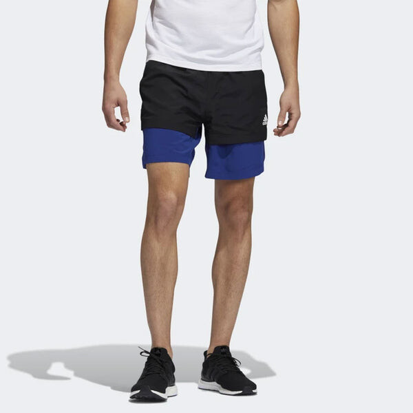 Шорты adidas Colorblock Gym Sports Shorts Blue, синий — фото 2